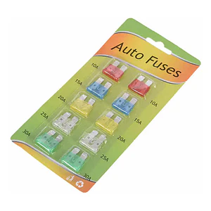 Kit 10 Fusible Para Auto Caja Fusibles Coche Automotriz