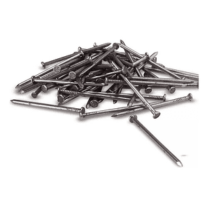 Clavos Liso Gris 1.8x25mm Cabeza Plana 100 Unid