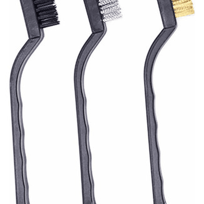 Set 3 Cepillos Limpieza Accesorios Hogar Oxido Auto 1