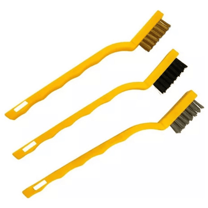 Set 3 Cepillos Limpieza Accesorios Hogar Oxido Auto 2