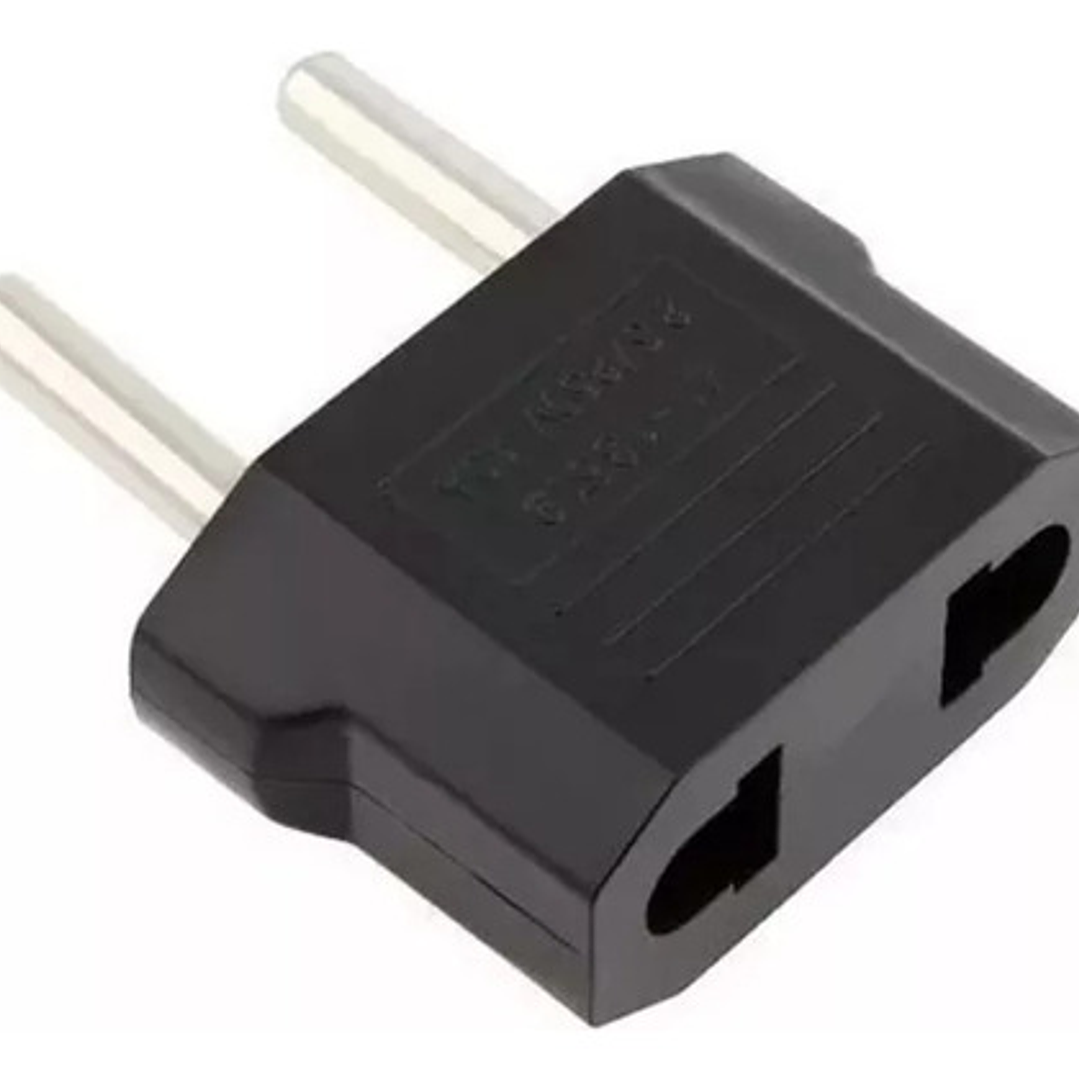 Pack 5 Adaptador Enchufe Americano A Enchufe Nacional Cobre 2