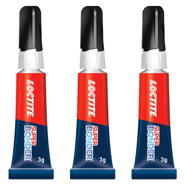 Pegamento Super Bonder 3g, Multiusos Blanco, 3 Unidades 1