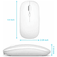 Mouse Inalámbrico Usb/bluetooth Recargable Para Mac/iPad/pc - Miniatura 2