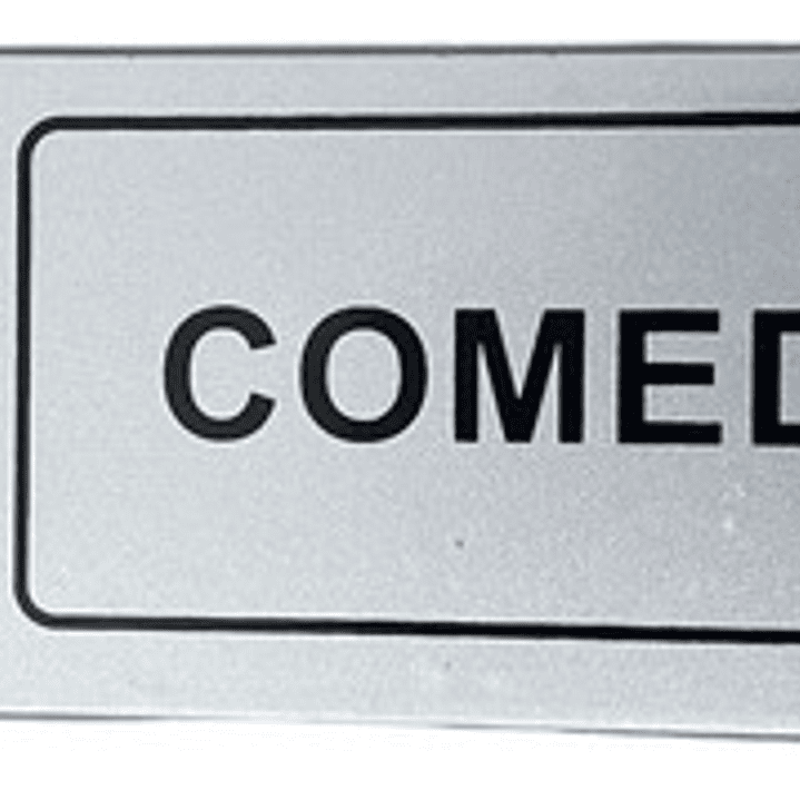 Señalética Comedor Empresa Personal 18x6cm 1