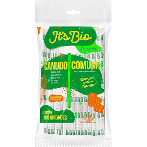 Pajita Bombilla Transparente Plástica Biodegradable X1000uni