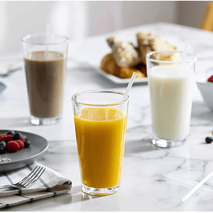 Pajita Bombilla Transparente Plástica Biodegradable X1000uni