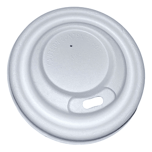 X1000 Tapa Para Vaso Café Bagazo Caña Bio Blanca 8oz