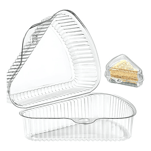 Contenedor Triangular Transparente 11x7cm P/postres X200unid