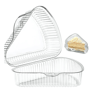 Contenedor Triangular Transparente 11x7cm P/postres X200unid