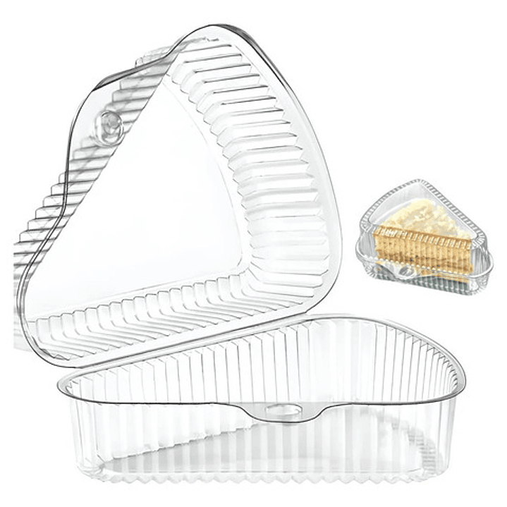 Contenedor Triangular Transparente 11x7cm P/postres X200unid 1