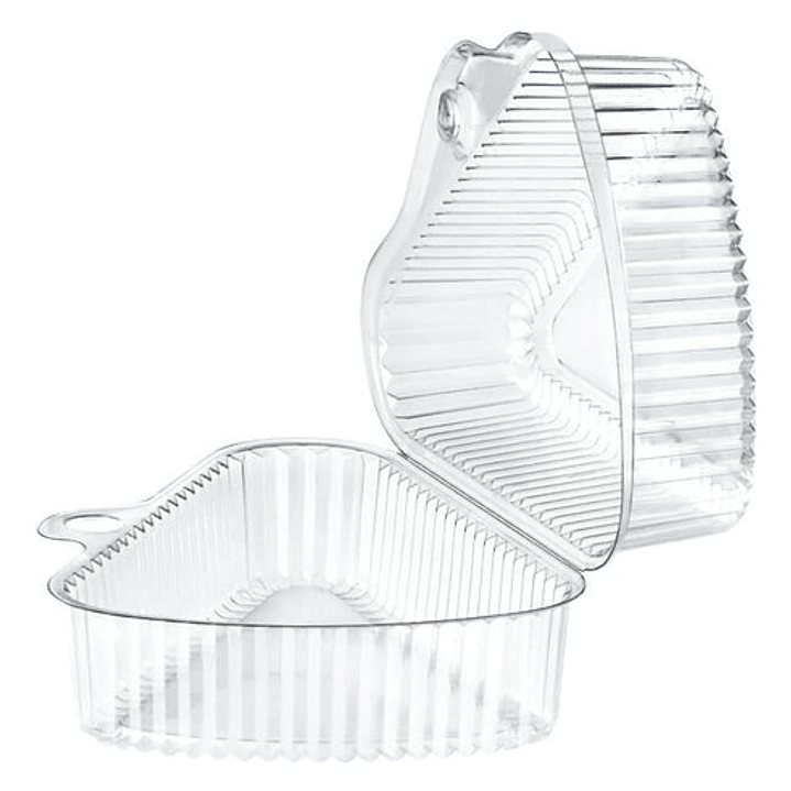 Contenedor Triangular Transparente 11x7cm P/postres X200unid 2