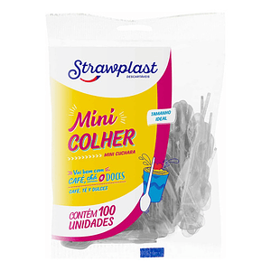 Mini Cucharitas Cristal Plástico Postres 8 Cm X 200 Unidades