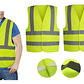 Pack 5 Chaleco Reflectante Seguridad Amarillo Reglamentario - Miniatura 3