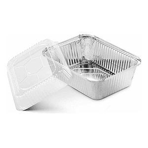 Envase Aluminio C10 C-10 C/tapa Transparente X 50 Unidades