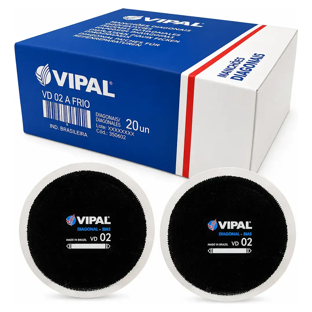 Parches Para Vulcanizacion Vipal Vd02 Por 20 Unidades Caja 1