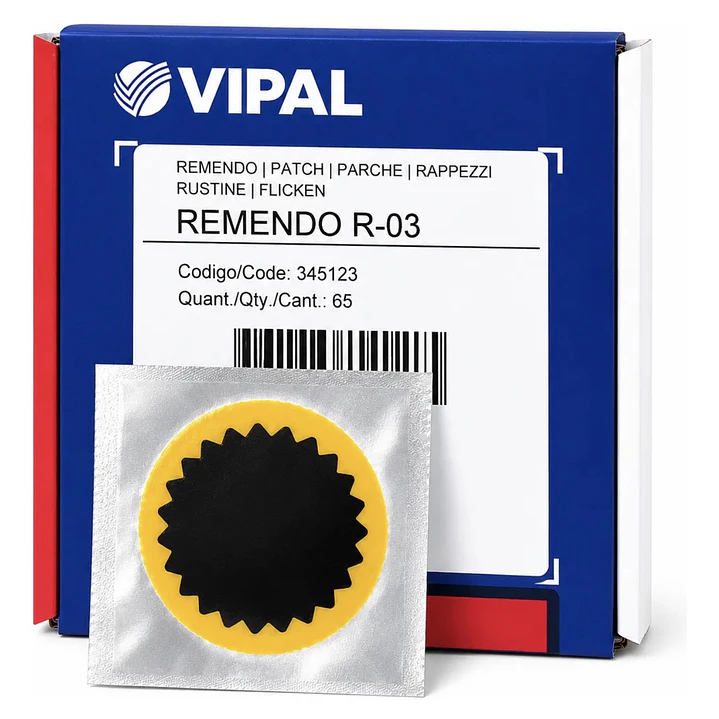 Parche Parcho Redondo R-03 Vipal 65 Unidades Katapaq 1
