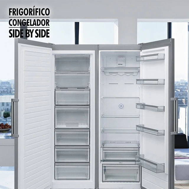 Congelador de livre instalação, Side By Side, FSDF 300 NF XS E