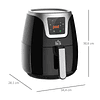 Fritadeira sem óleo 3,5l fritadeira de ar inteligente 15000w com tela tátil 7 programas temporizador temperatura ajustável e desligamento automático 34,4×28,1×30,6cm preto