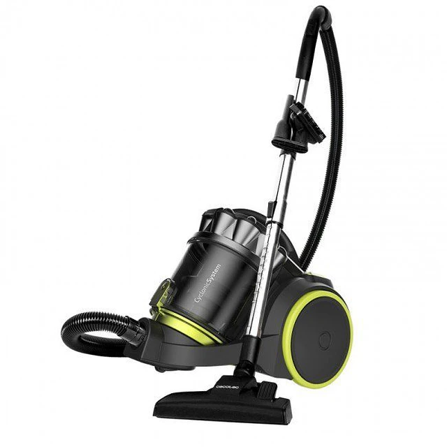 Aspirador trenó Conga PopStar 3000 X-Treme de 800 W. Multi ciclónico sem saco. Capacidade máxima do depósito até 4 L com filtragem de alta eficiência e tubo telescópico metálico. Inclui 3 acessórios.