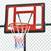 Cesta de basquetebol ajustável de 160-210cm aro de basquetebol com suporte de aço base recarregável 2 rodas para crianças e adultos 75x83x261cm vermelho e preto