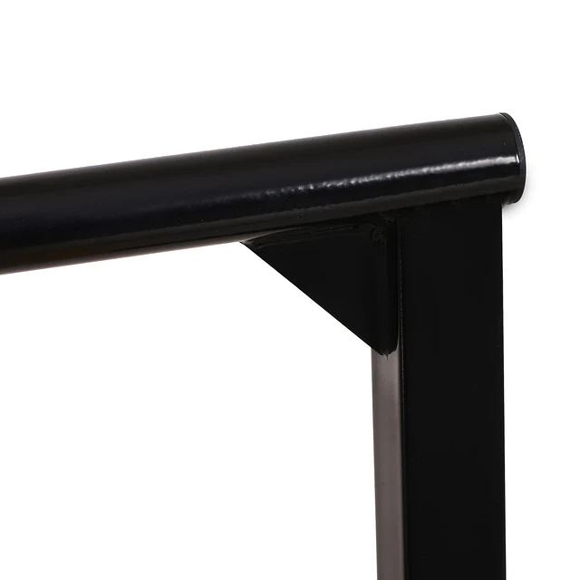 Estação dip de musculação barras com altura ajustável suporte para treinar abdominais costas carga máx. 100kg 66x75x83-119cm amarelo