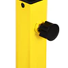Estação dip de musculação barras com altura ajustável suporte para treinar abdominais costas carga máx. 100kg 66x75x83-119cm amarelo