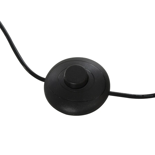 Luminária de piso com luz LED amarela Base de metal Pedal interruptor Design elegante Potência máx. 18 W 50x23x149cm Prata