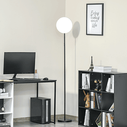 Candeeiro de pé led 18w/1800 lm com 3 brilhos ajustáveis ecrã giratório e base de metal candeeiro de leitura moderno para sala de estar dormitório ø28×171,5cm preto
