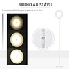 Candeeiro de pé led 18w/1800 lm com 3 brilhos ajustáveis ecrã giratório e base de metal candeeiro de leitura moderno para sala de estar dormitório ø28×171,5cm branco