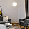 Candeeiro de pé led 18w/1800 lm com 3 brilhos ajustáveis ecrã giratório e base de metal candeeiro de leitura moderno para sala de estar dormitório ø28×171,5cm branco