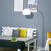 Lâmpada de pé ajustável em altura 130-180cm interruptor de pé Bulbo E27 máx. 40 W tela giratória 360° 94x30x130-180 cm branco