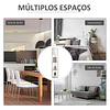 Candeeiro de pé de madeira com 3 prateleiras de armazenamento para lâmpada e27 potência máx. 40w candeeiro moderno para sala de estar dormitório 26x26x160cm carvalho e branco