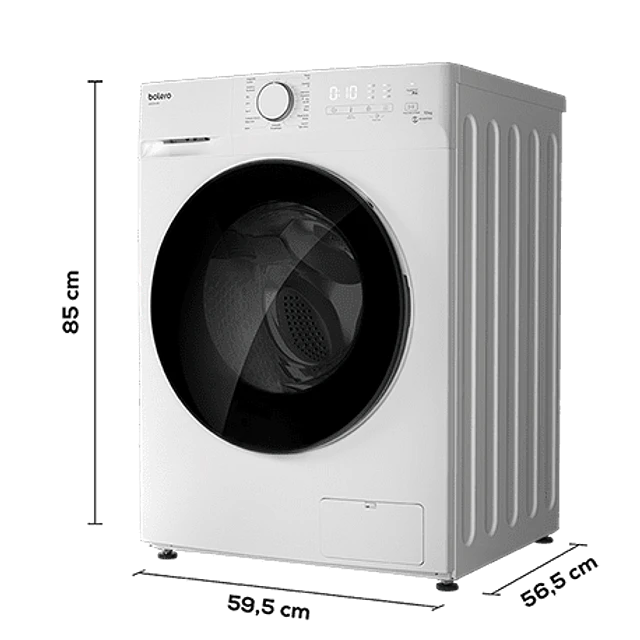 Máquina de Lavar Roupa, 10Kg, DressCode 10400 Inverter Cecotec