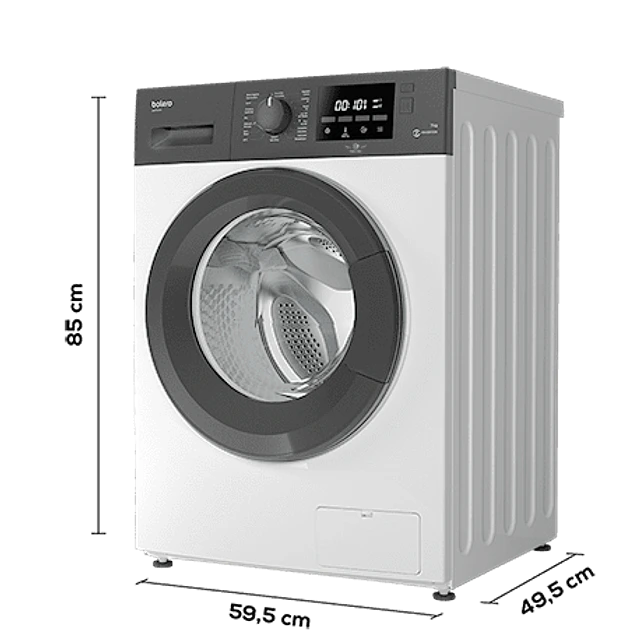 Máquina de Lavar Roupa, 7Kg, DressCode 7200 Inverter Cecotec