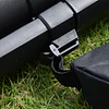 3 em 1 aspirador soprador e triturador de folhas elétrico potência 3000w velocidade de 270km/h com bolsa coletora 45l e 2 rodas 118x17x29cm preto