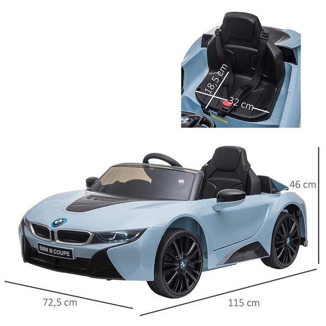 Carro elétrico BMW I8 COUPE para crianças
