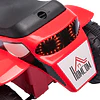 Motocicleta elétrica infantil com 3 rodas triciclo a bateria 6v para crianças de 18-36 meses com farol buzina 72x57x56cm vermelho