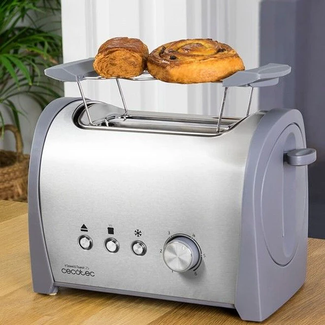 Torradeira Steel&Toast 2S Cecotec