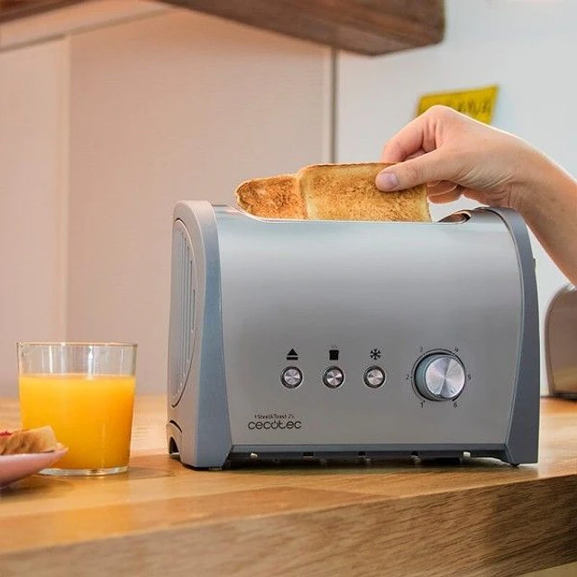 Torradeira Steel&Toast 2S Cecotec