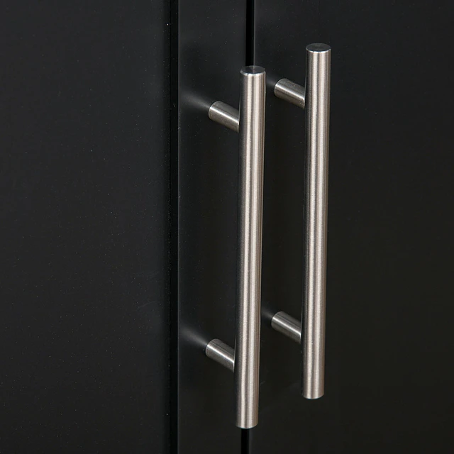Carrinho de cozinha com armário portas e prateleira interior ajustável gaveta barra e suporte para temperos móvel aparador auxiliar com rodas para sala de jantar 109x40x89cm preto