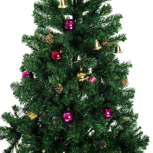 Árvore de natal verde com enfeites φ80x180cm artificial árvore decoração
