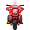 Mota Elétrica para Crianças de 18-36 Meses Motocicleta Infantil com 3 Rodas e Bateria 6V com Música Buzina Farol Baú 80x35x54cm Vermelho