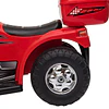 Mota Elétrica para Crianças de 18-36 Meses Motocicleta Infantil com 3 Rodas e Bateria 6V com Música Buzina Farol Baú 80x35x54cm Vermelho
