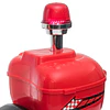 Mota Elétrica para Crianças de 18-36 Meses Motocicleta Infantil com 3 Rodas e Bateria 6V com Música Buzina Farol Baú 80x35x54cm Vermelho