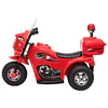 Mota Elétrica para Crianças de 18-36 Meses Motocicleta Infantil com 3 Rodas e Bateria 6V com Música Buzina Farol Baú 80x35x54cm Vermelho