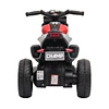 Motocicleta Elétrica Infantil com 3 Rodas para Crianças acima de 3 anos Triciclo com Pedal para Crianças Bateria 6V com Luzes Música Pneus Largos 86x42x52cm Vermelho