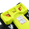Quadriciclo bateria 6v mota elétrica para crianças acima de 18 meses velocidade 2,5km/h carga máx 20kg sons luzes e carregador incluido 66x43x43 preto e amarelo