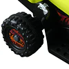 Quadriciclo bateria 6v mota elétrica para crianças acima de 18 meses velocidade 2,5km/h carga máx 20kg sons luzes e carregador incluido 66x43x43 preto e amarelo