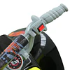 Quadriciclo bateria 6v mota elétrica para crianças acima de 18 meses velocidade 2,5km/h carga máx 20kg sons luzes e carregador incluido 66x43x43 preto e amarelo