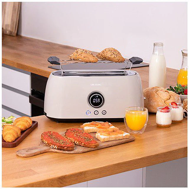 Torradeira ClassicToast 15000 Bege Extra Double Cecotec